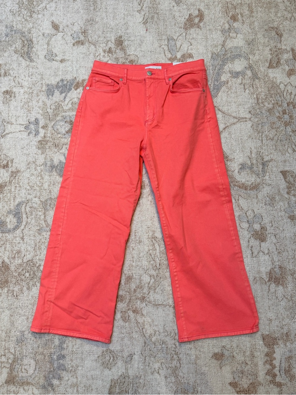 LOFT Wide-Leg Pants in Coral